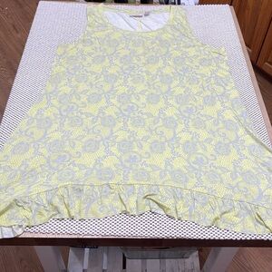 Logo Layers Yellow Shark Bite Top  - Sz M